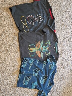Kids Graphic Tee Pack - Gray & Blue Short Sleeve Shirts